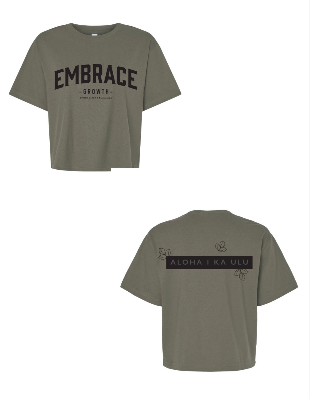 Crop Top-Embrace Shortstack Hawai`i Collab