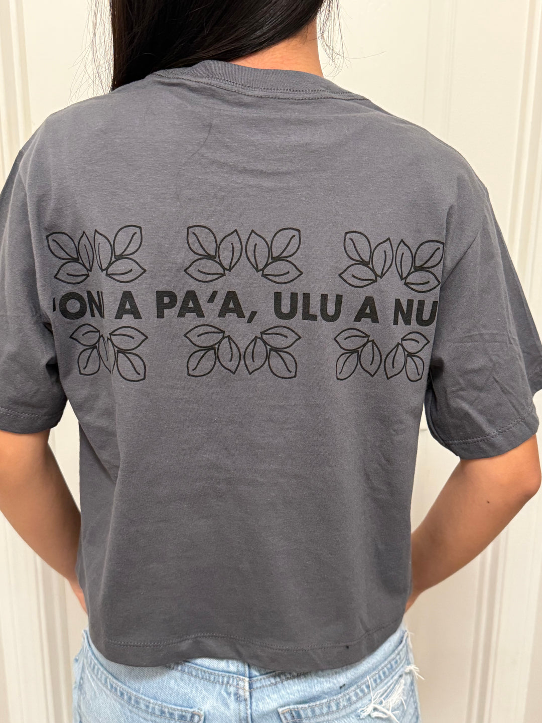 Crop Top-Rooted and Rising Shortstack Hawai`i Collab