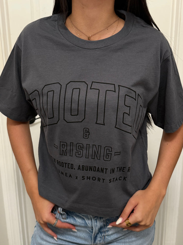 Crop Top-Rooted and Rising Shortstack Hawai`i Collab