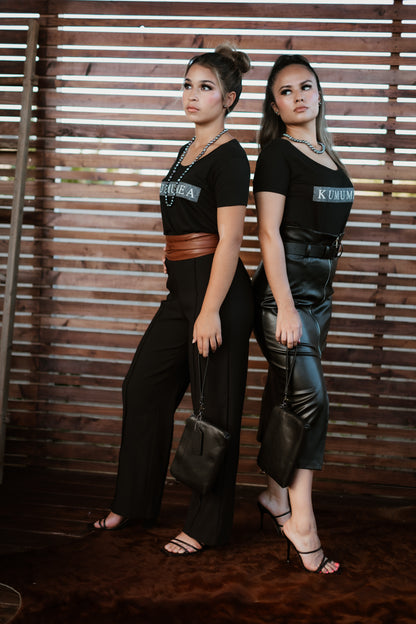 Womenʻs Tee-Kumumea Black