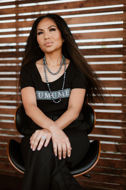 Womenʻs Tee-Kumumea Black